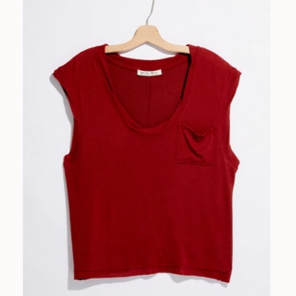 We The Free Courtney Hacci Muscle Tee - Red